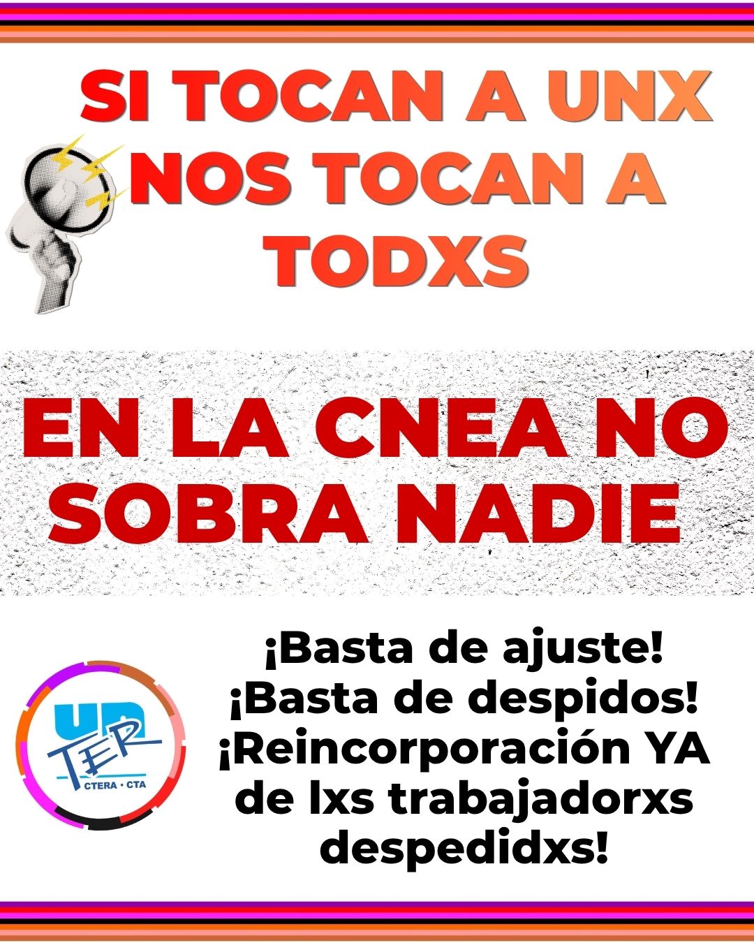 En este momento estás viendo ¡No a los despidos y la represión en la CNEA!