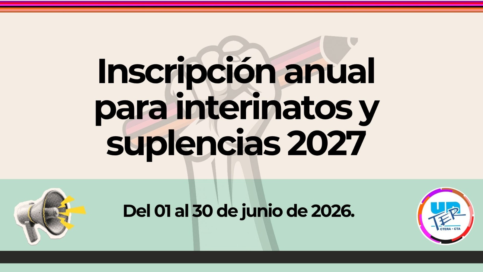 En este momento estás viendo Inscripción anual a la Junta 2027. Interinatos y Suplencias