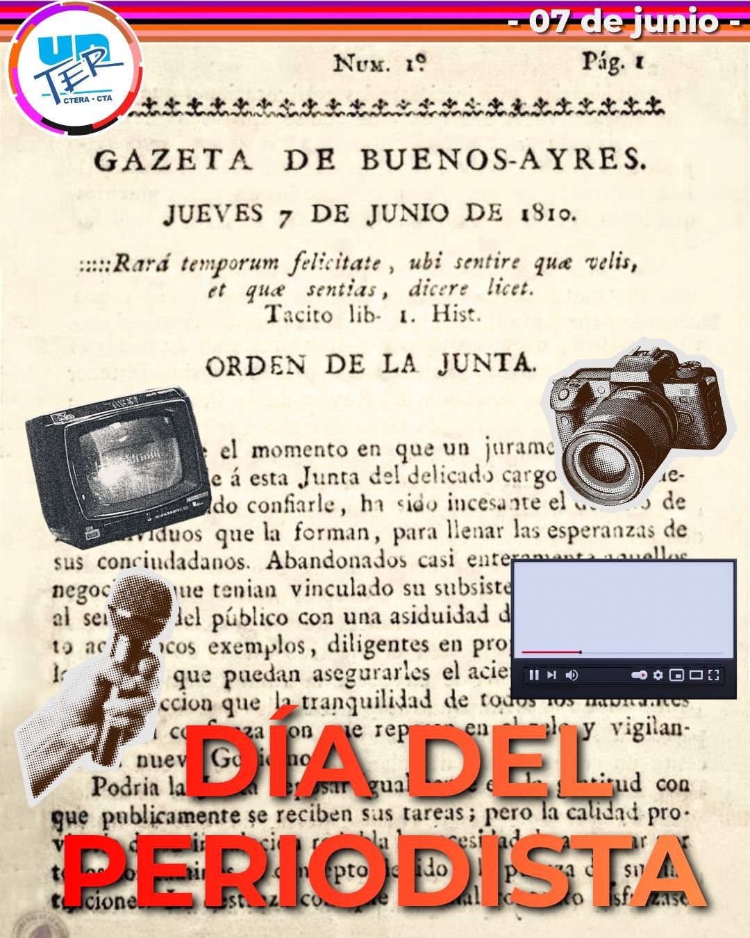 En este momento estás viendo 7 DE JUNIO – DÍA DEL PERIODISTA