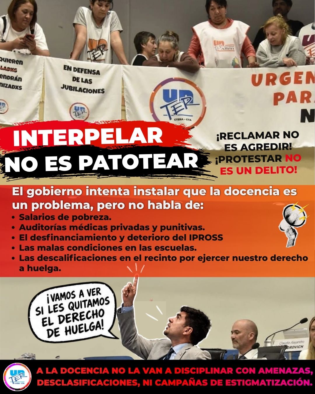 En este momento estás viendo Interpelar no es patotear